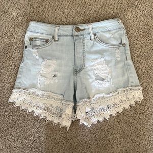 altar’d state lace jean shorts